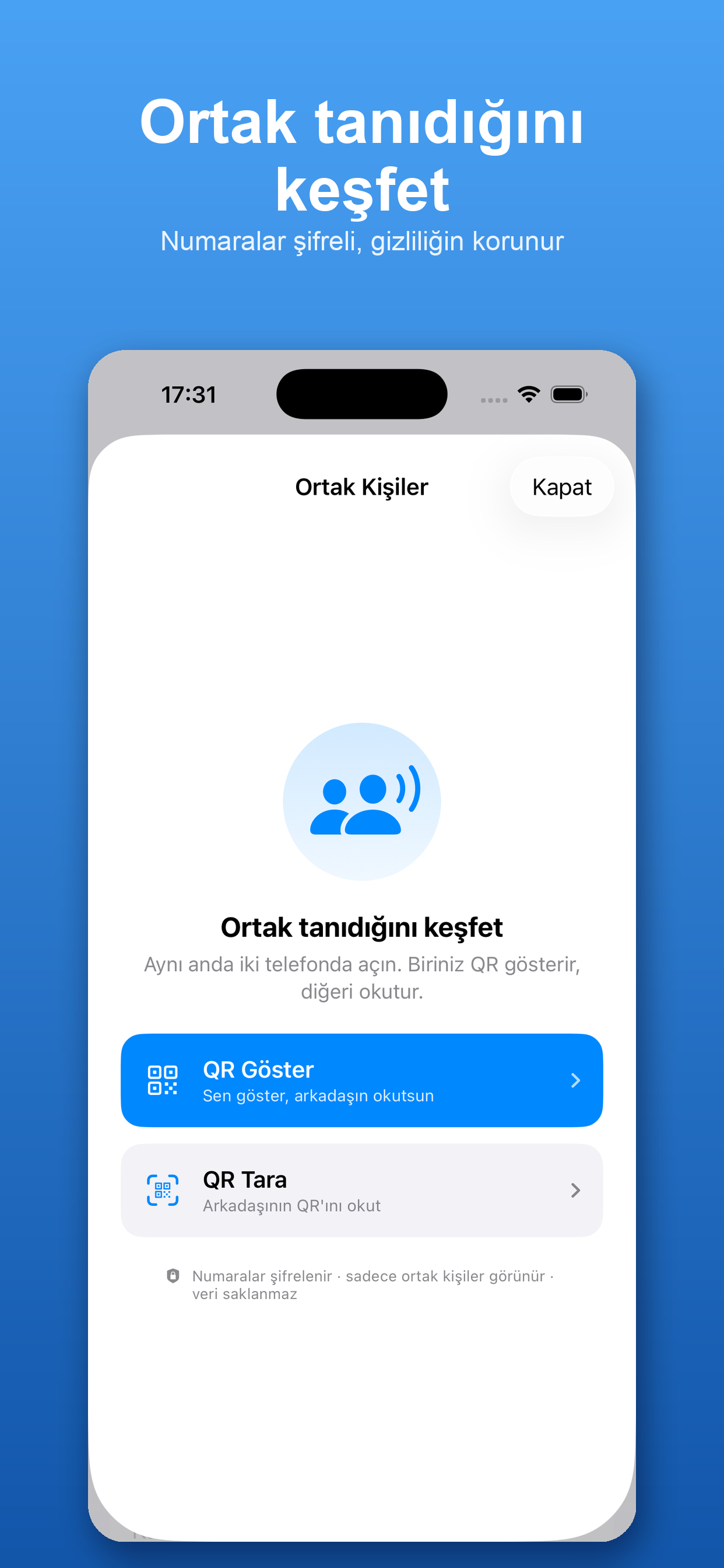 Ortak kişiler